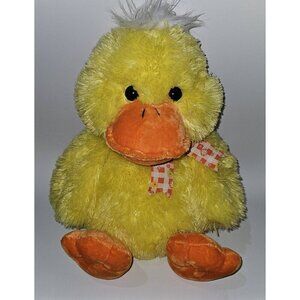 Chosun Yellow Duck Plush Big 16" Stuffed Animal Toy Orange Floral Bow Easter